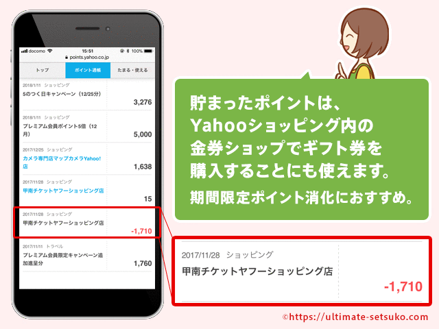 期間限定ポイントの消化は金券ショップで