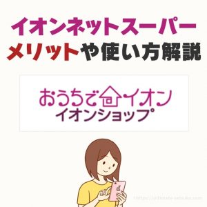 おうちでイオンのネットスーパーのメリットと使い方