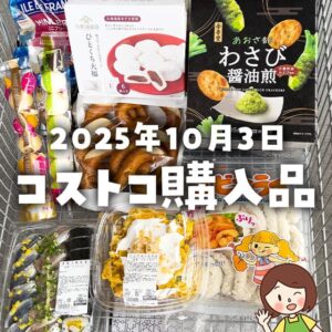【節子のコストコ購入品】2025年10月3日！秋デリや新作青物寿司、その他気になる商品など