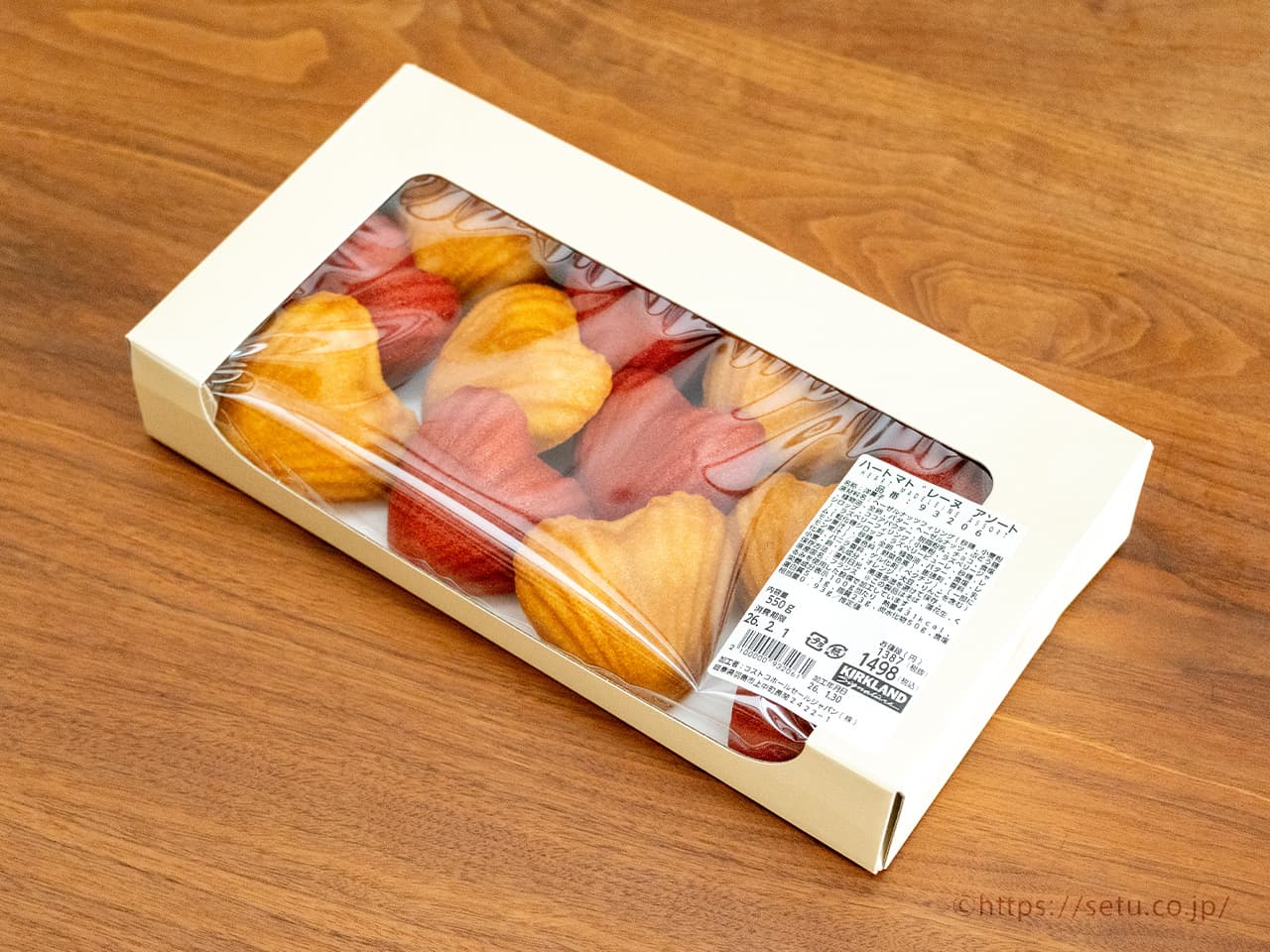 【新商品】ハートマドレーヌアソート 1,498円（税込）