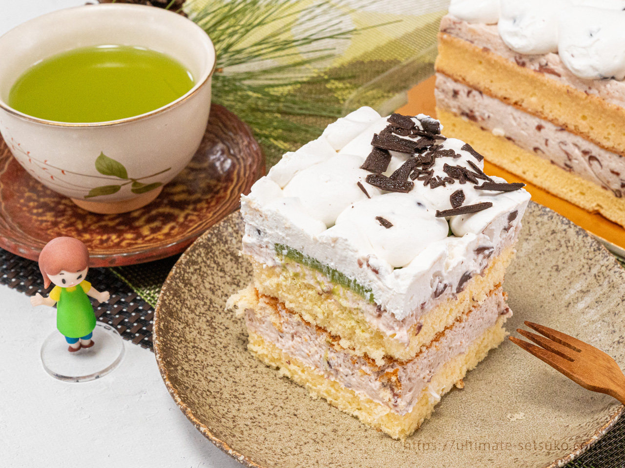 【やぎ】 コストコ ドレス デコスイーツ まとめ売り コストコのあずき抹茶ケーキは上品な甘さの和風スイーツ