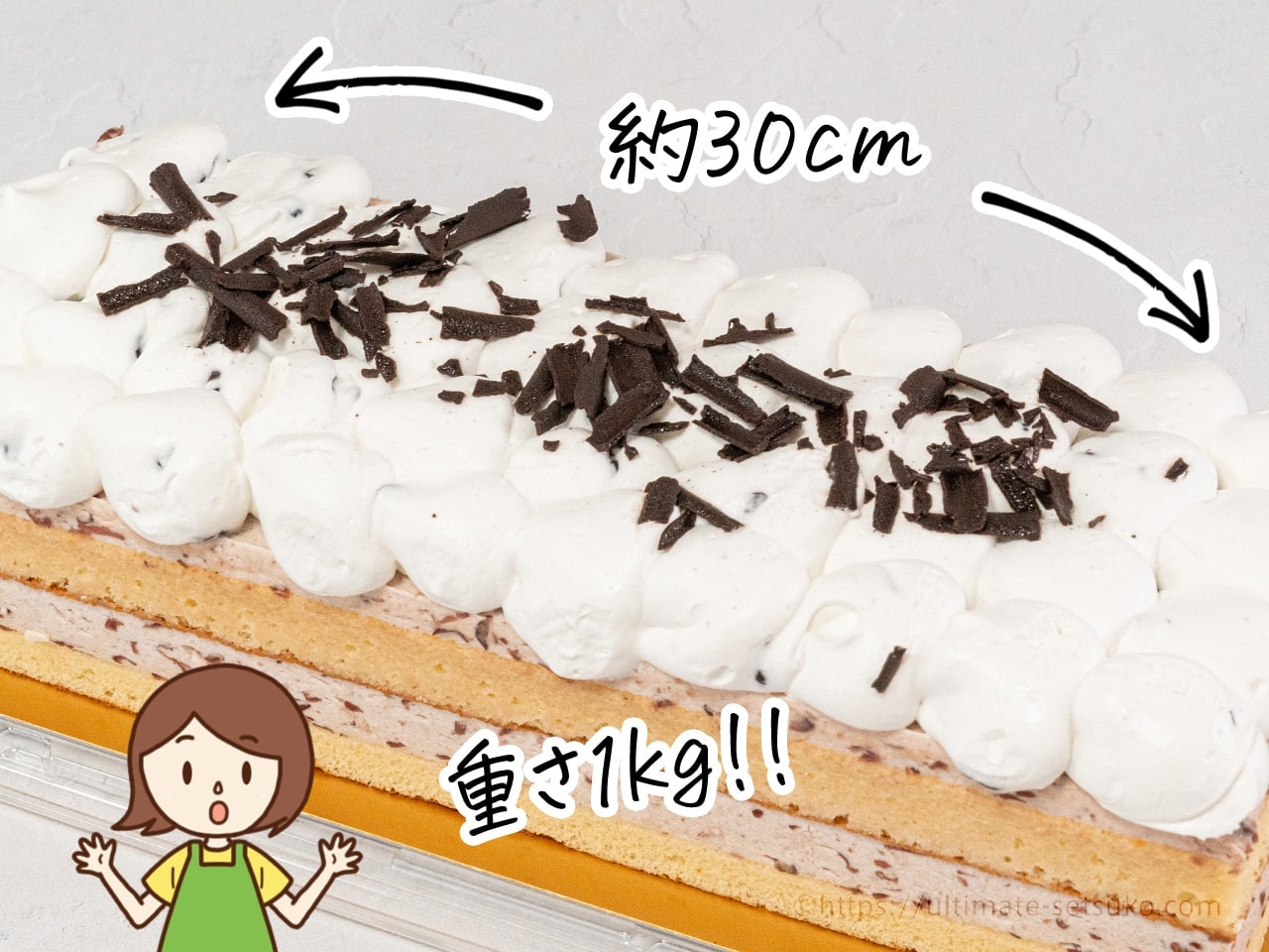 ケーキのサイズ感