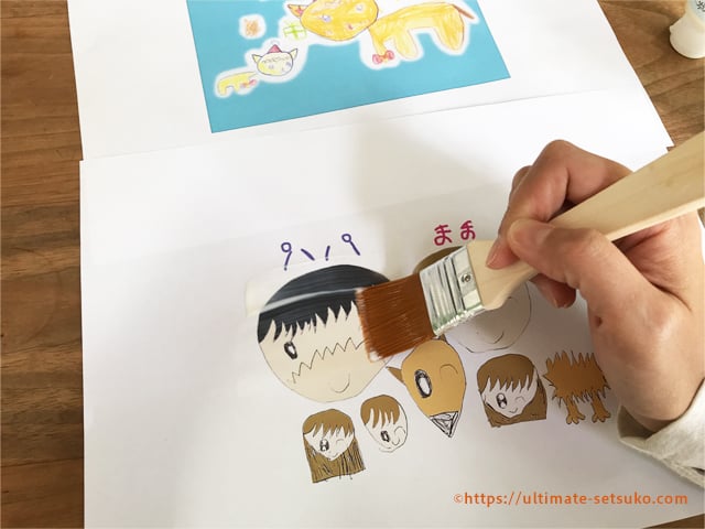 自分や子供が描いた絵をデコパージュする方法！