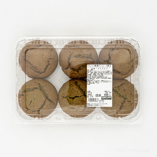 コストコ新商品！クラシック抹茶マフィンはお茶の風味控えめで甘めなので家族で楽しめる味わい