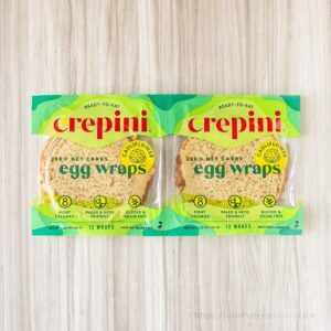 crepini 平飼い卵とカリフラワーパウダーのクレープ