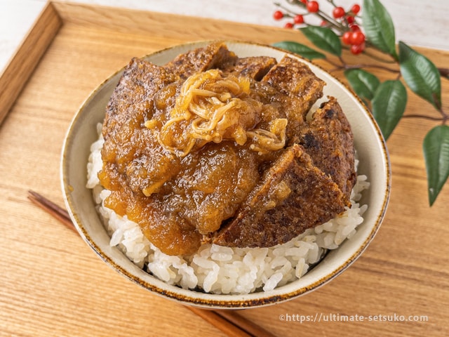 大根おろしとポン酢で和風の丼もの