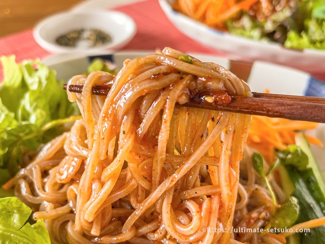 野菜を混ぜながら食べるとよい