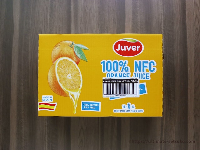 コストコ スペインの有名ジュースメーカーの100%オレンジ