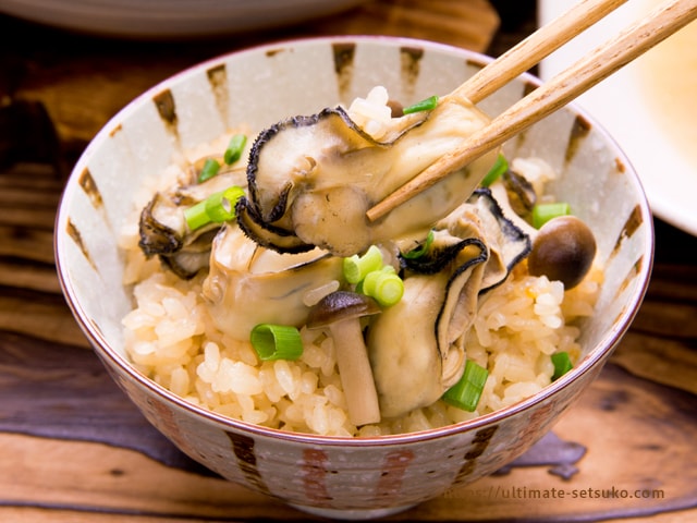 牡蠣の炊き込みご飯