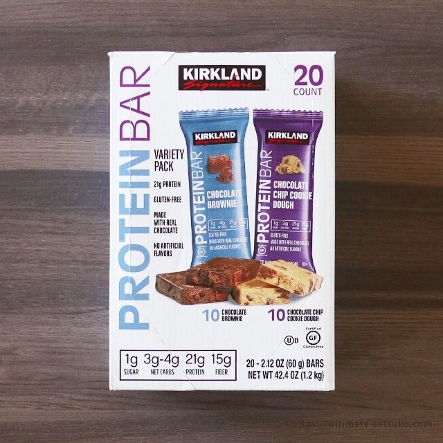 コストコのプロテインバーはタンパク質多めで糖質低め