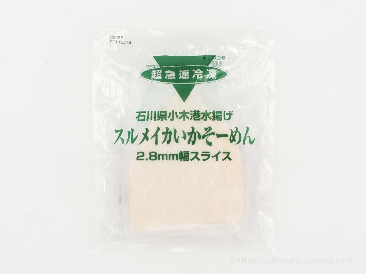 石川県小木港水揚げのスルメイカを使ったいかそーめん