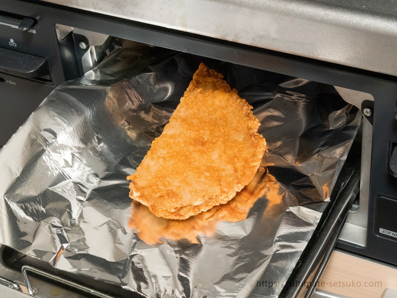 魚焼きグリルで調理