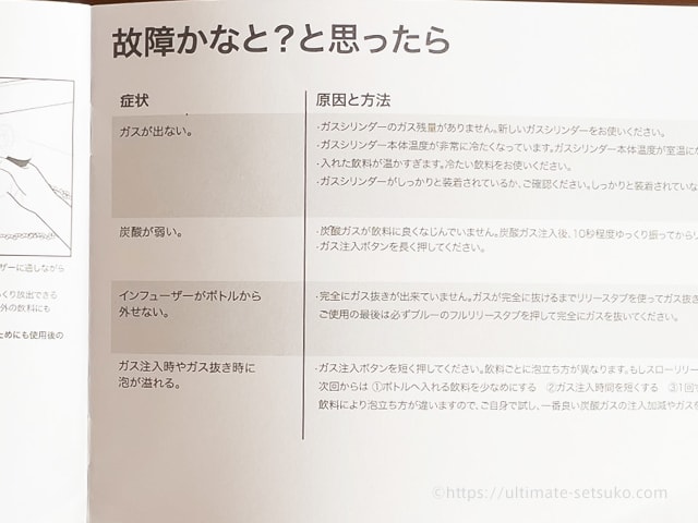 取扱説明書を確認