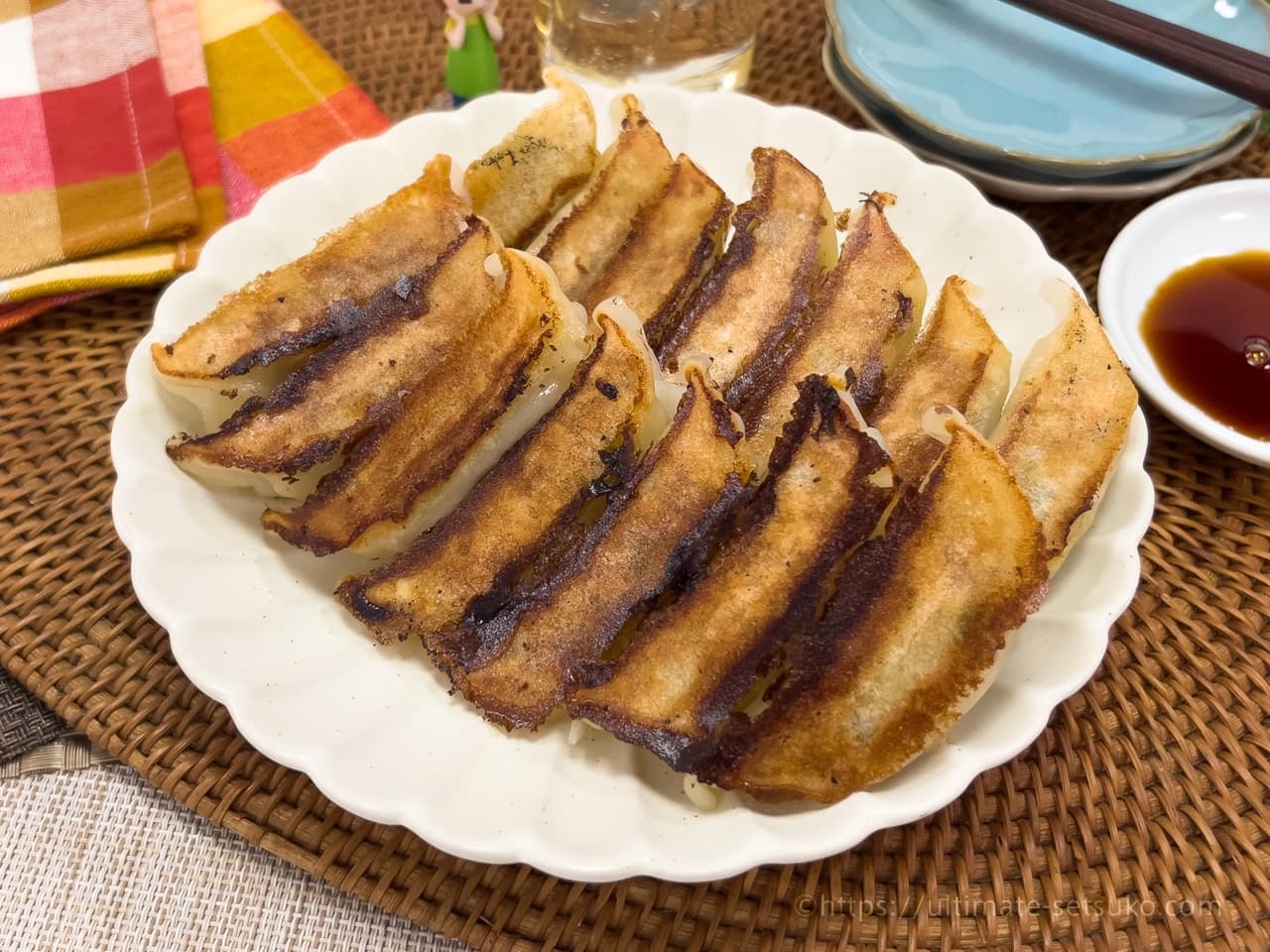 ジューシーな焼き餃子