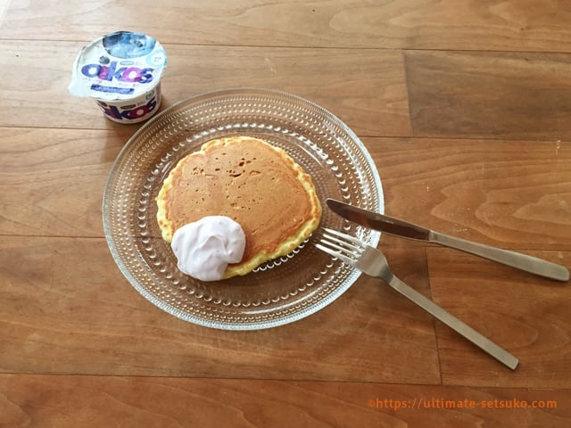 オイコスで作るしっとりふわふわパンケーキ