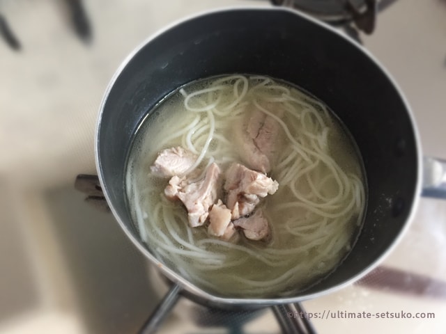 さくらどり入りフォー風にゅう麺