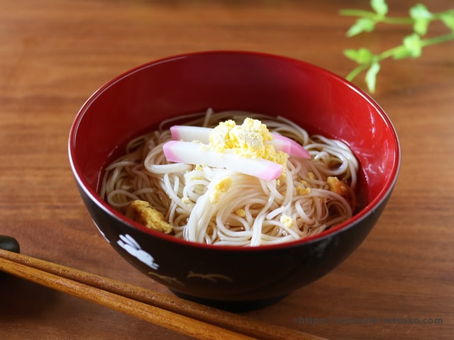 卵のせ素麺