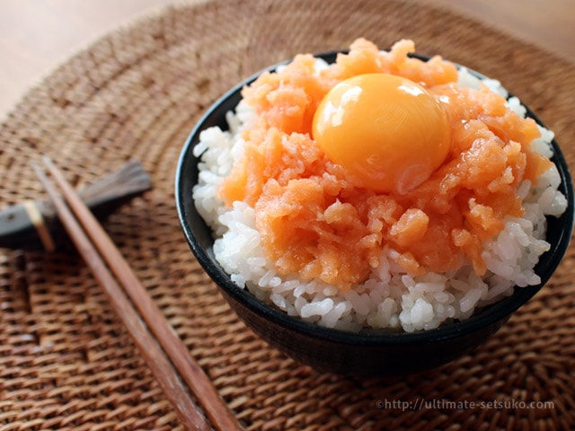 サーモン卵かけご飯