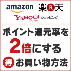 通販におすすめ！ポイント還元率を2倍にできるお得な買い物方法の解説